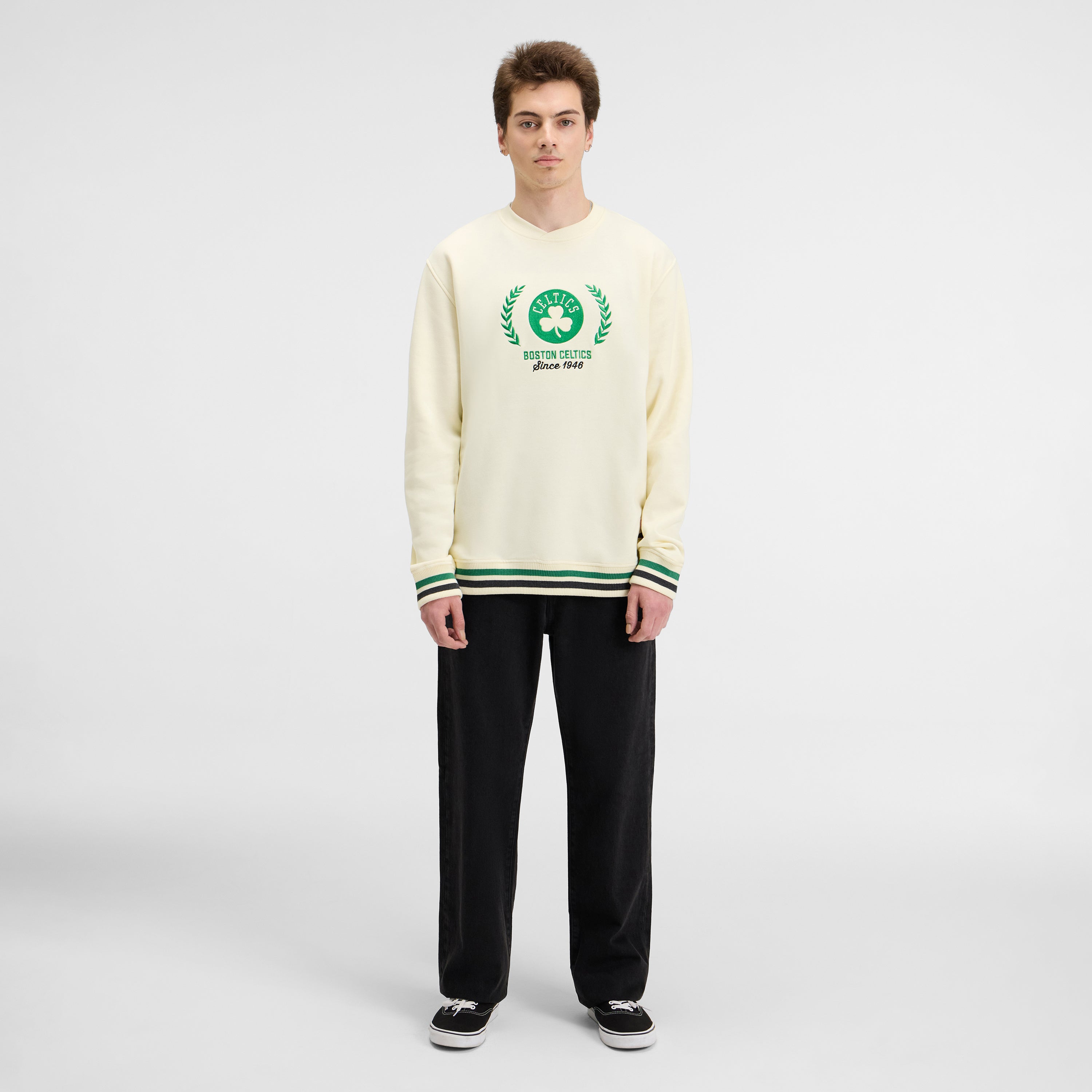 Houston Astros Throwback Chrome White Crewneck