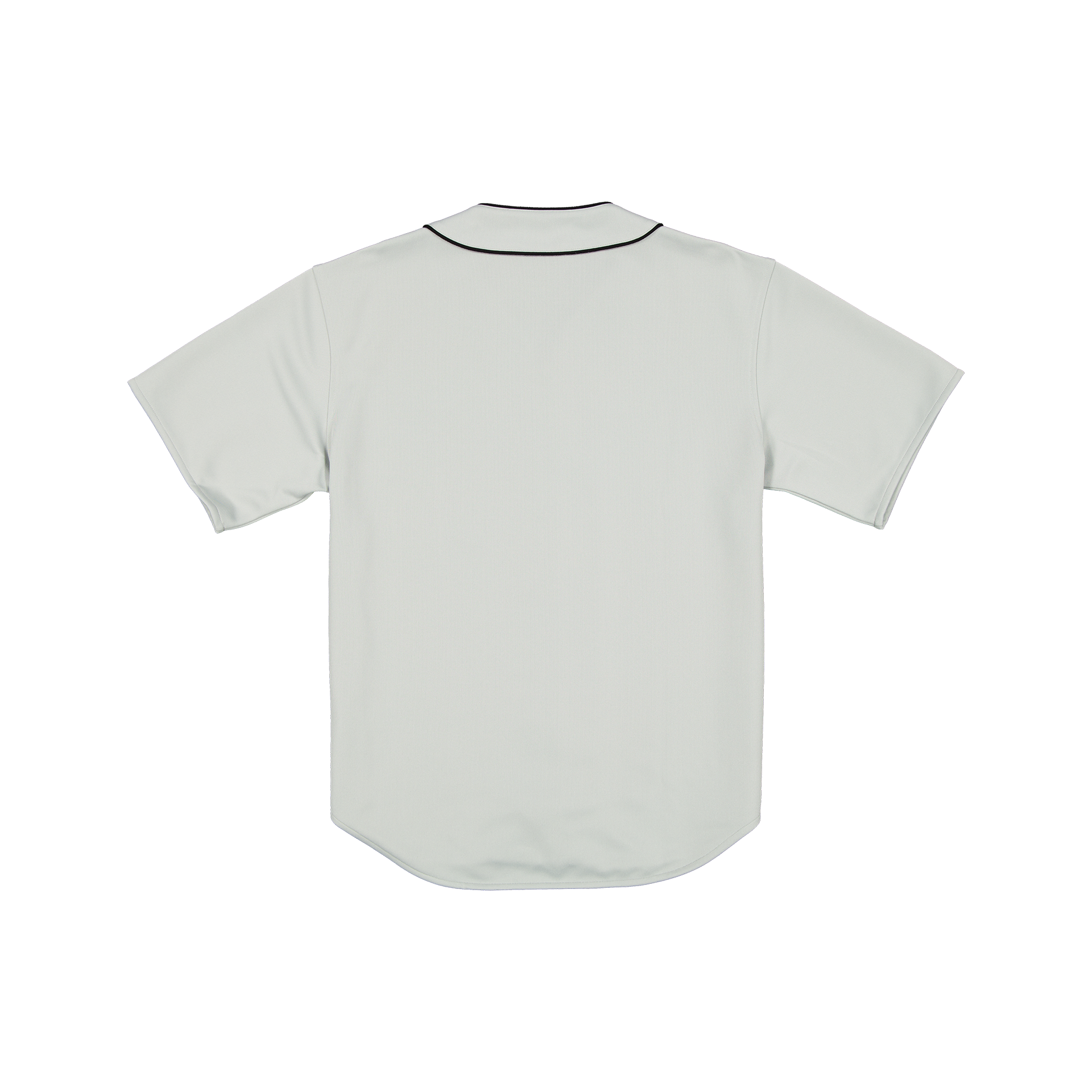 New Era Branded Piping Full-Zip Baseball Mirage Gray Jersey