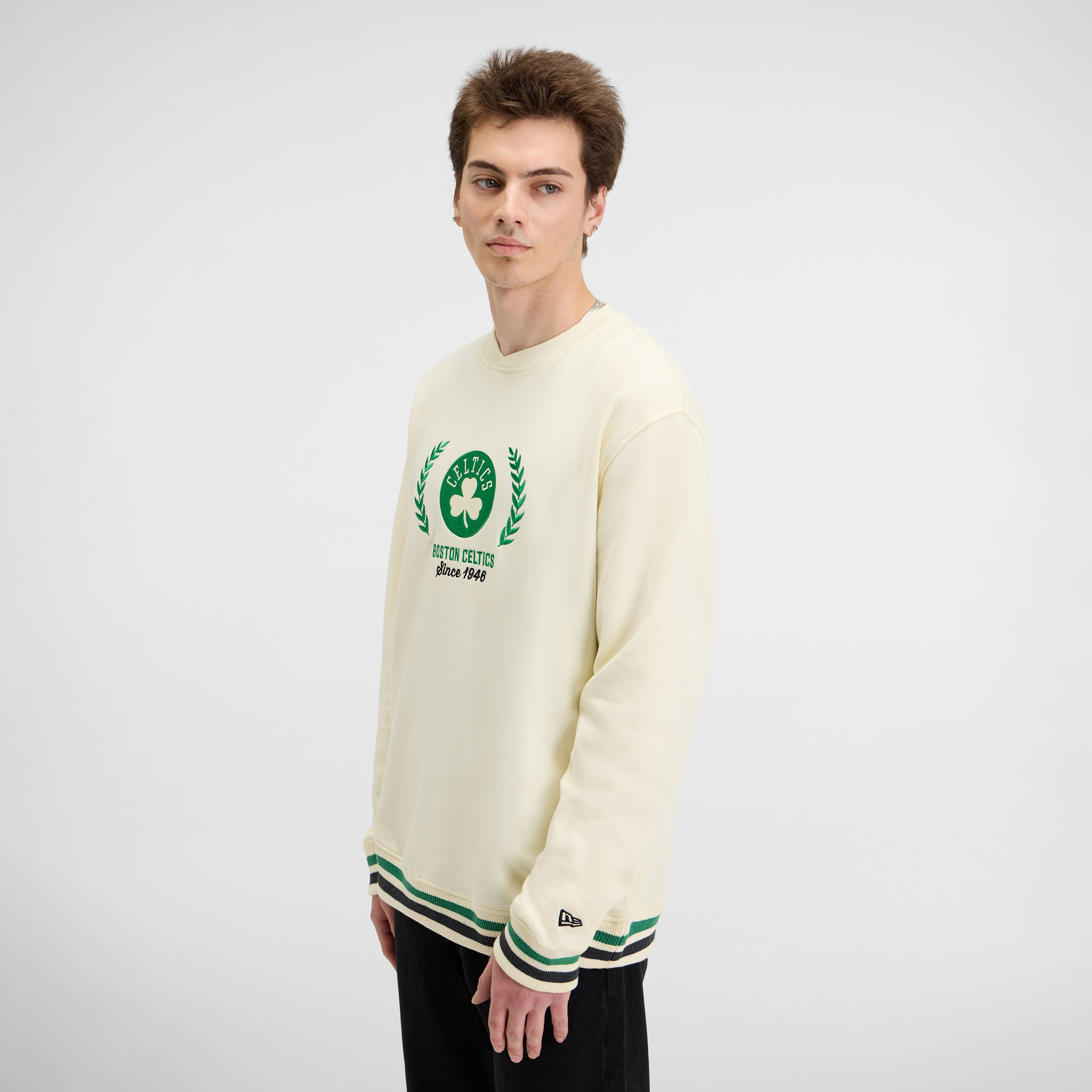Houston Astros Throwback Chrome White Crewneck