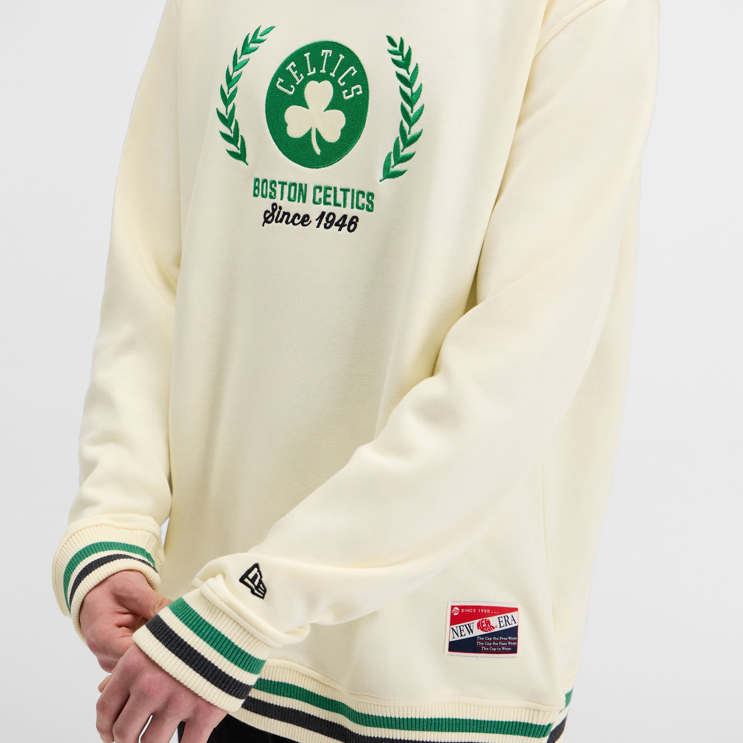 Los Angeles Dodgers Throwback Chrome White Crewneck