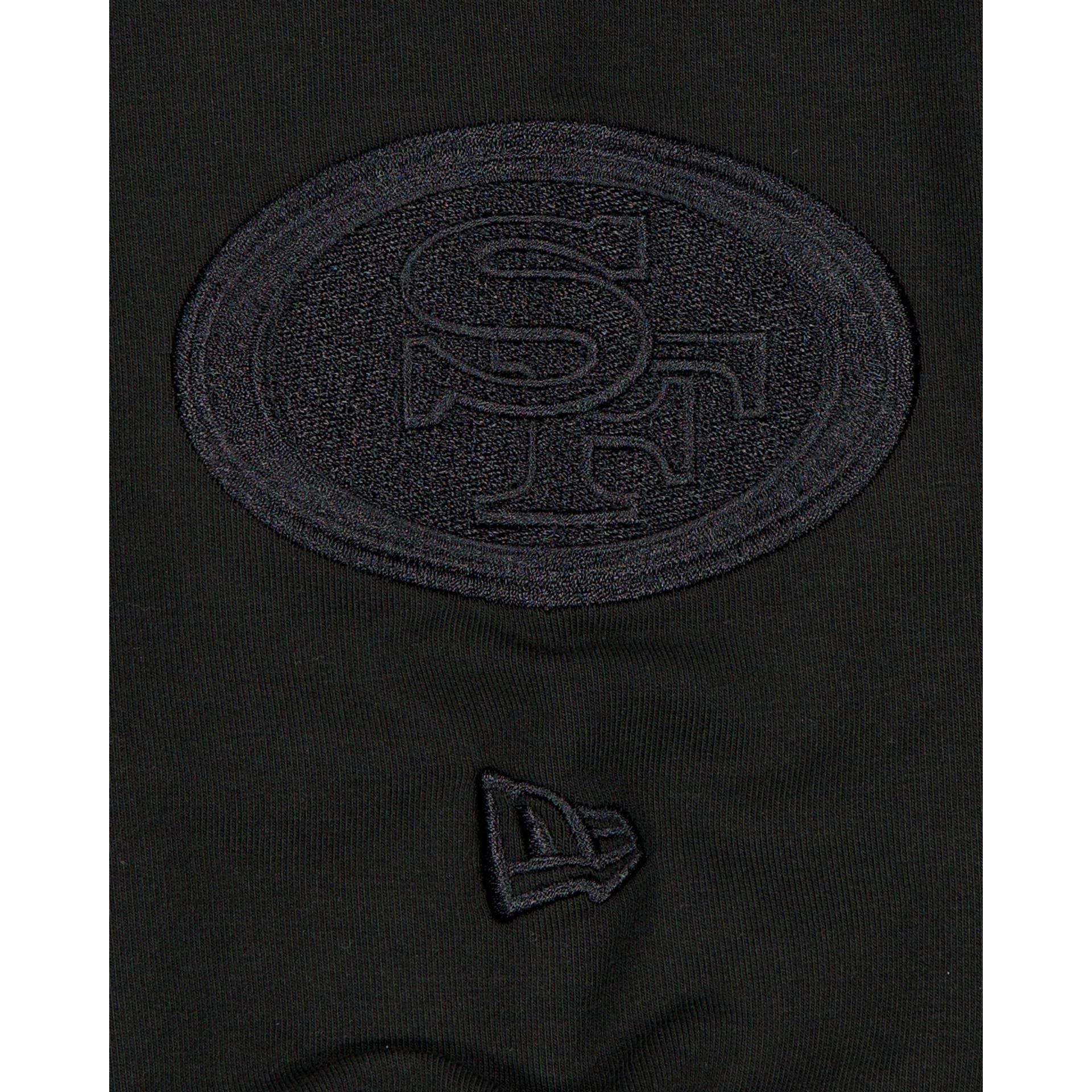 San Francisco 49ers Black on Black Logo Select Hoodie