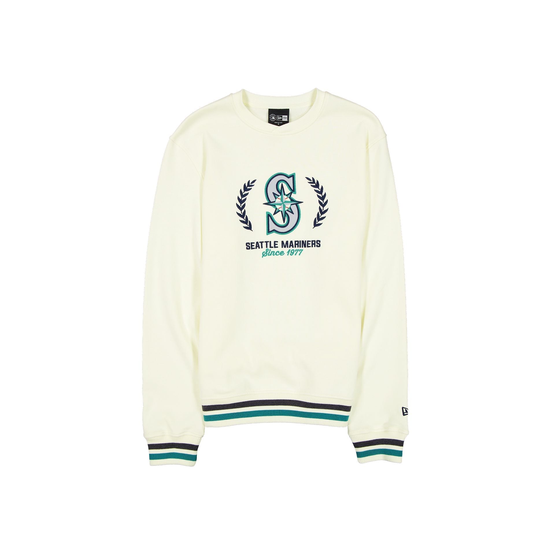 Seattle Mariners Throwback Chrome White Crewneck