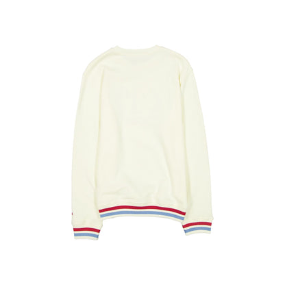 Texas Rangers Throwback Chrome White Crewneck