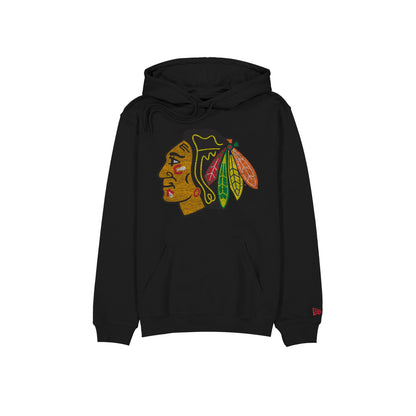 Chicago Blackhawks Wash Logo Hoodie