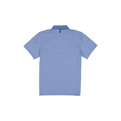 New Era Branded Golf Heather Indigo Blue Polo