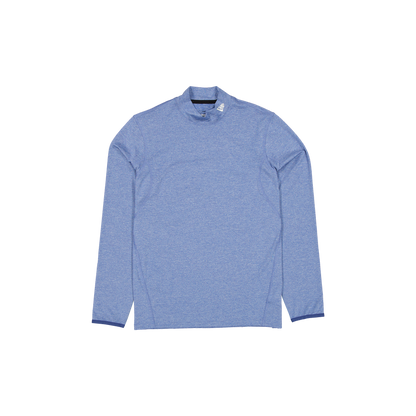 New Era Branded Golf Heather Indigo Blue Long-Sleeve Shirt
