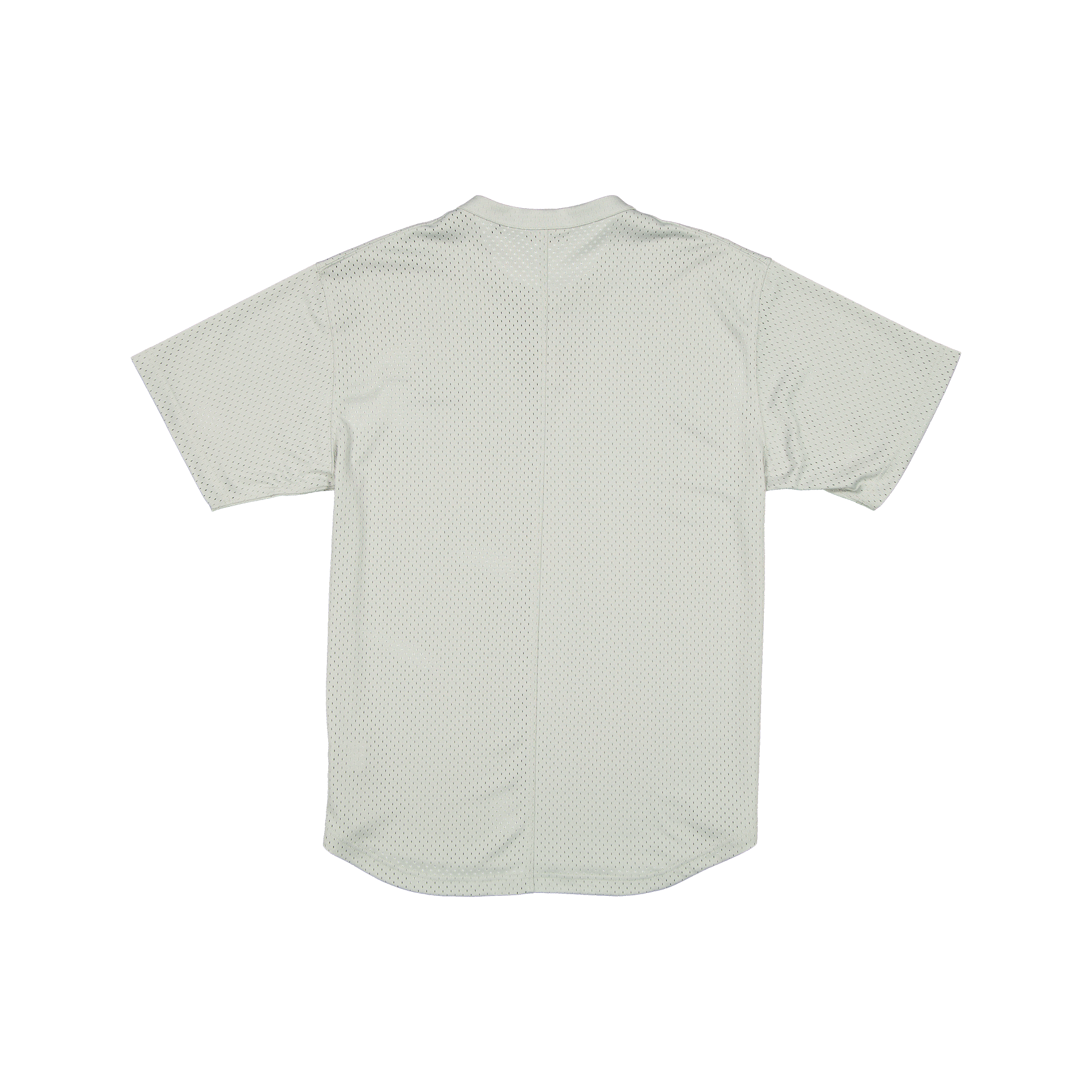 New Era Branded Galvin 2-Button Mesh Henley Mirage Gray Jersey