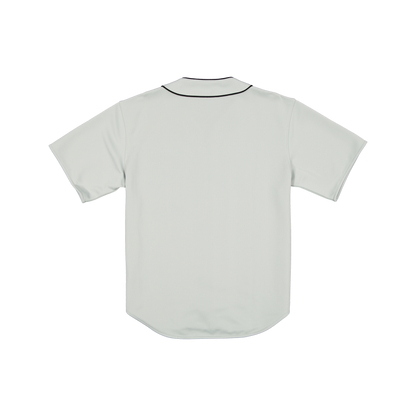 New Era Branded Piping Full-Zip Baseball Mirage Gray Jersey